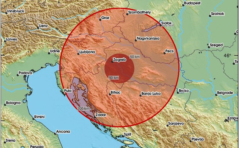 Snažan zemljotres u Hrvatskoj, osjetio se i u BiH: "Jako zatreslo, užas"