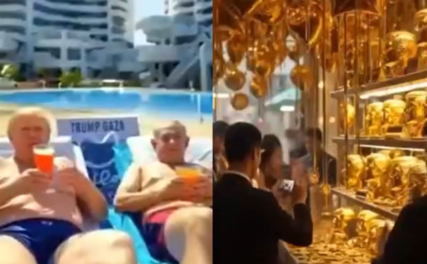 Kipovi, zlato i trbušne plesačice: Donald Trump objavio video vizije Gaze nakon rata