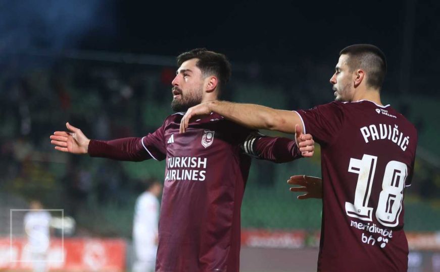 Sarajevo slavilo na Koševu: Guliashvili pogodio za trijumf nad Širokim Brijegom