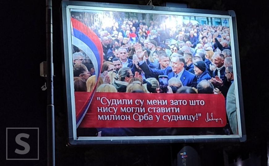 Postavljeni plakati podrške Miloradu Dodiku u Istočnom Sarajevu