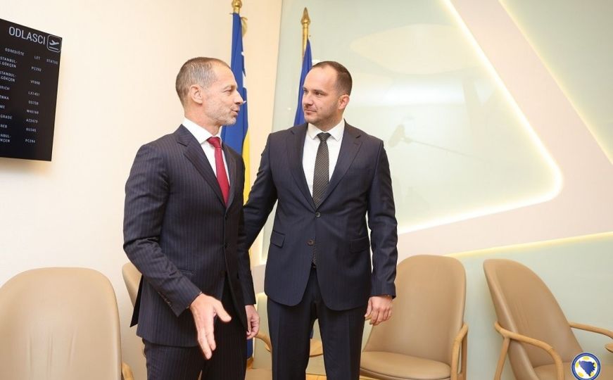 Predsjednik UEFA-e: Aleksandar Čeferin stigao u Sarajevo
