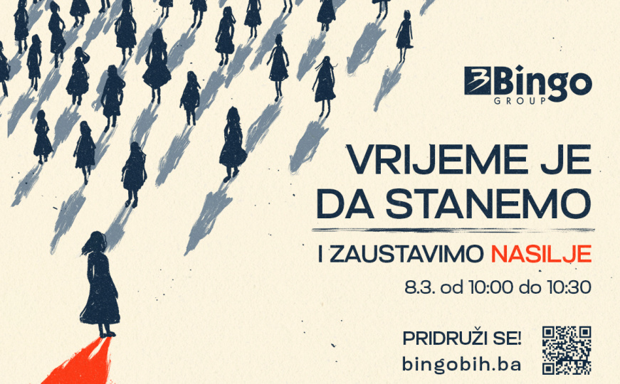 Kampanji Bingo Group protiv nasilja nad ženama za 24 sata se pridužilo više od 10.000 građana