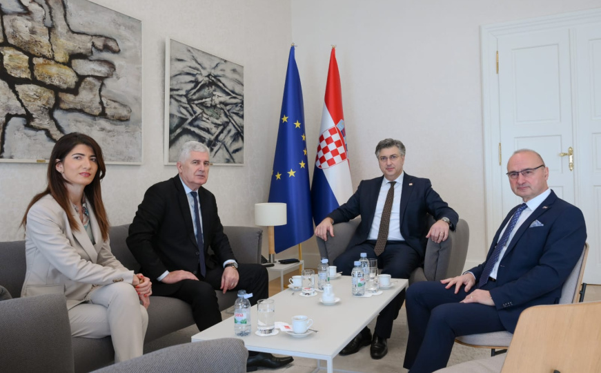 'Važan sastanak': Čović sa Plenkovićem o izazovima u BiH