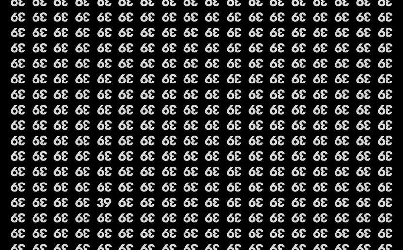 Mozgalica za one s oštrim vidom: Samo 2% ljudi može da pronađe broj koji se razlikuje od ostalih