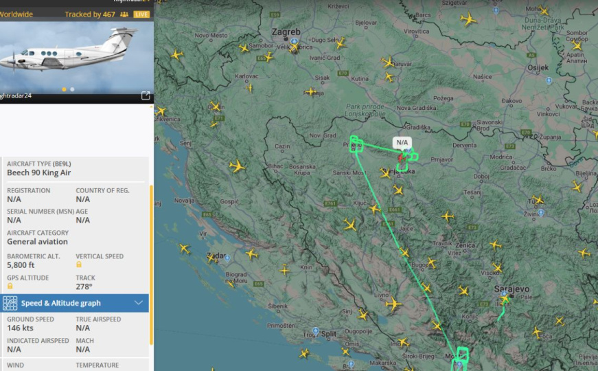 Britanski i američki izviđački avioni nadlijeću Banju Luku