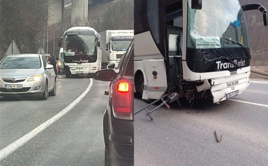 Saobraćajna nesreća na putu M-17: Učestvovao autobus, dvije osobe povrijeđene