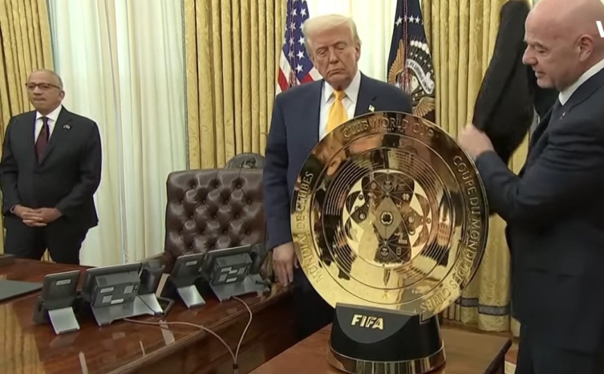 Predsjednik FIFA-e i Donald Trump predstavili novi trofej Svjetskog klupskog prvenstva