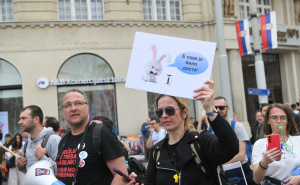 Studenti sa najvećeg skupa u historiji Srbije: "Noć je najmračnija pred svitanje"