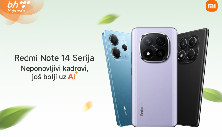 Xiaomi Redmi Note 14 serija – nova era mobilne tehnologije dostupna u BH Telecomu