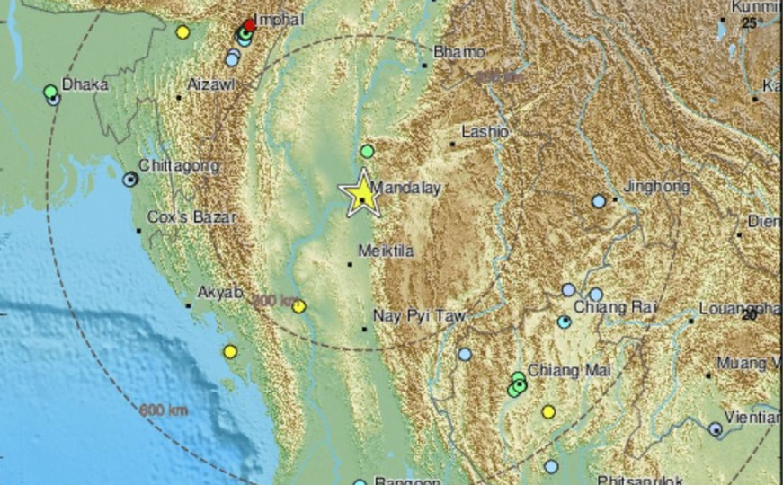 Dva snažna zemljotresa pogodila Mijanmar: Pogledajte fotografije srušenih zgrada
