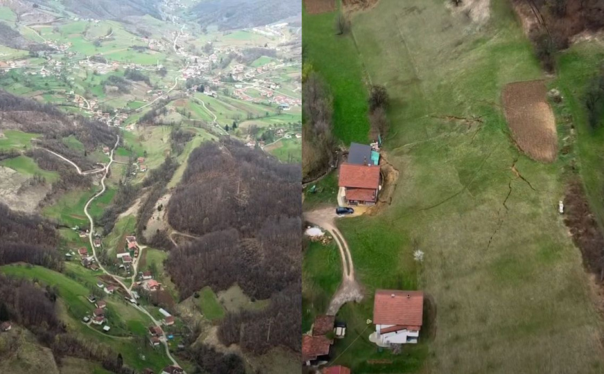 Padavine uzrokovale brojne probleme: Pogledajte klizište u visočkom naselju Plaholje