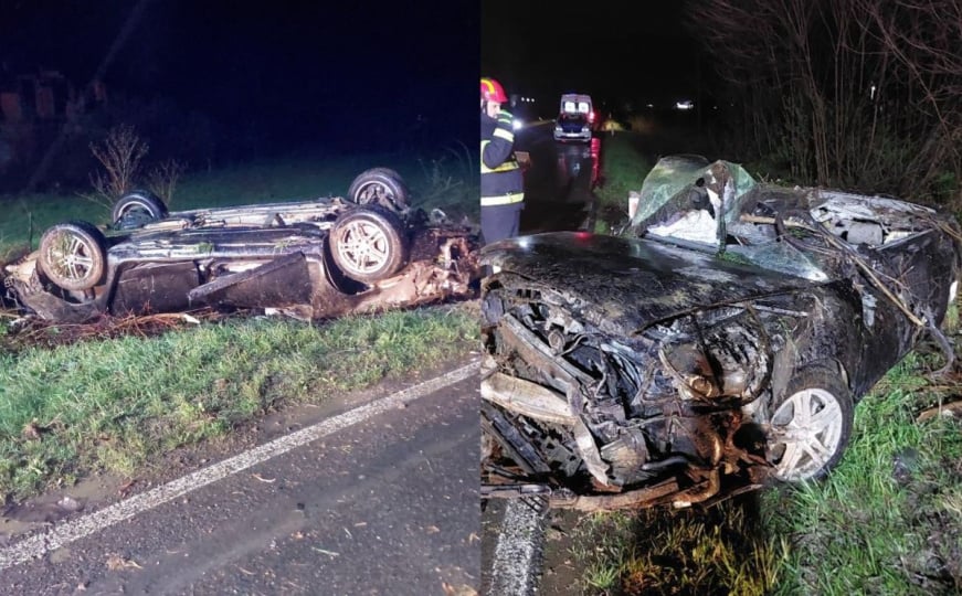 Teška nesreća u BiH: Vatrogasci sjekli vozilo da izvuku stradalog