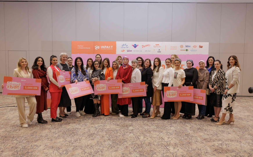 Završen projekat 'Odvažne i Hrabre': Dodijeljeno 60.000 KM najboljim poduzetnicama