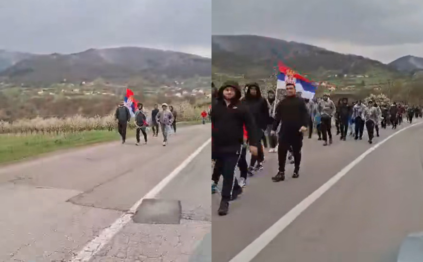 "Ćacilend na putu": Građani Srbije 'pumpaju' Vučićeve 'Srbe sa Kosova' koji pješače na miting