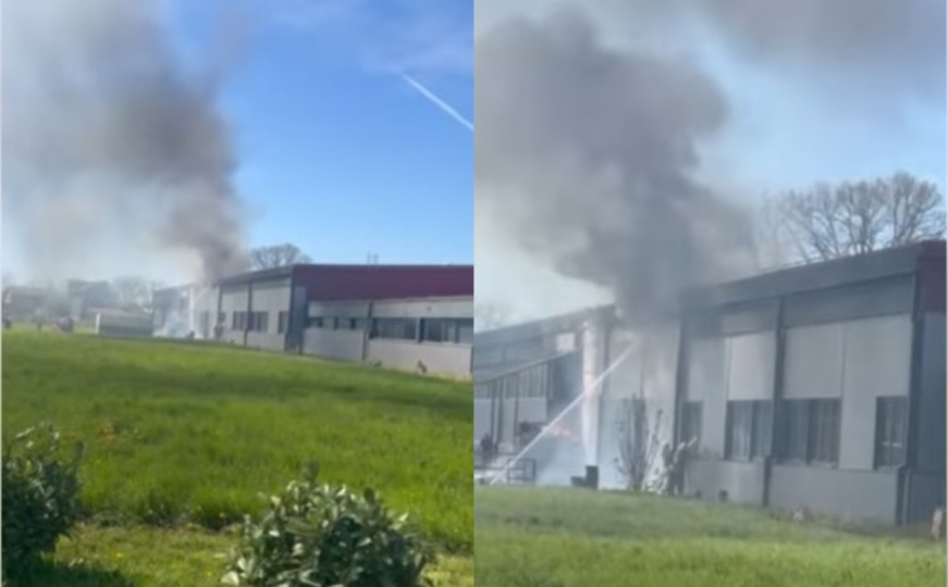 Požar u BiH: Gorjela fabrika, više vatrogasnih ekipa na terenu