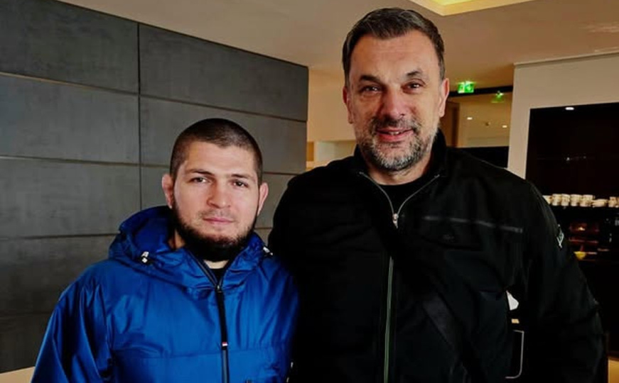 Pogledajte fotografiju Elmedina Konakovića i Khabiba Nurmagomedova: "Susret sa šampionom"
