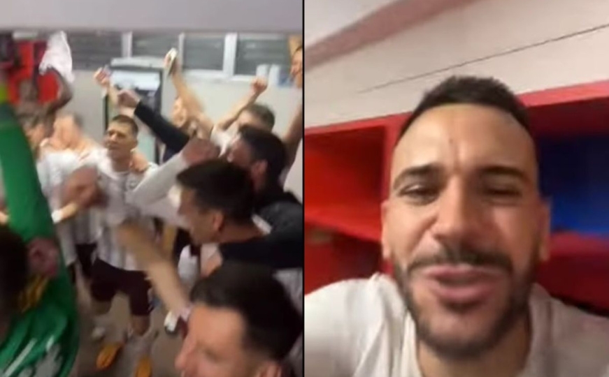 Još samo fali Zlatan Ibrahimović: Pogledajte kako su igrači Sarajeva slavili u Banjoj Luci