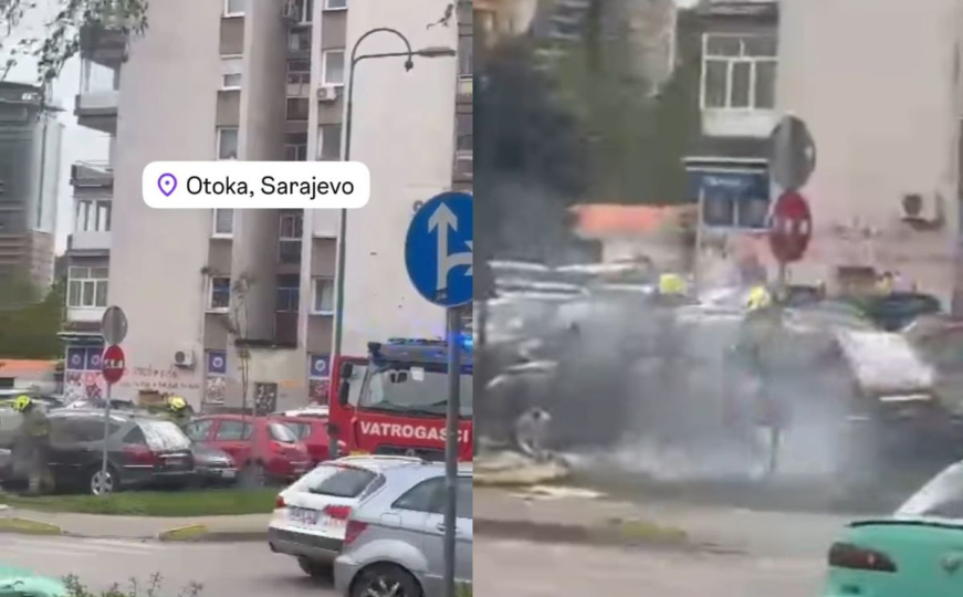 U Sarajevu opet gorio automobil: Vatrogasci spriječili širenje požara