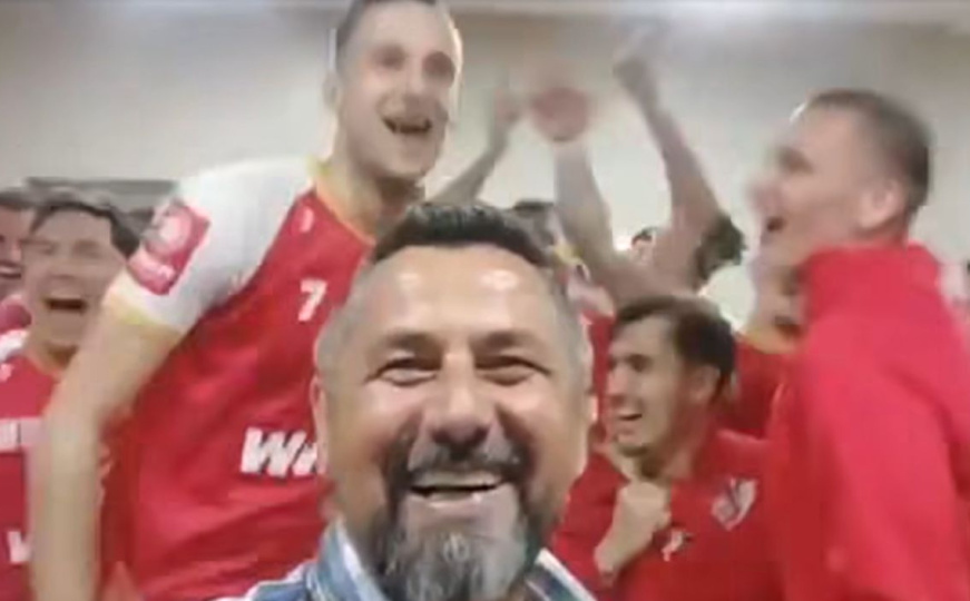 Bivši trener Željezničara uživa u Prvoj ligi FBiH: S igračima proslavio pobjedu uz poznati folk hit