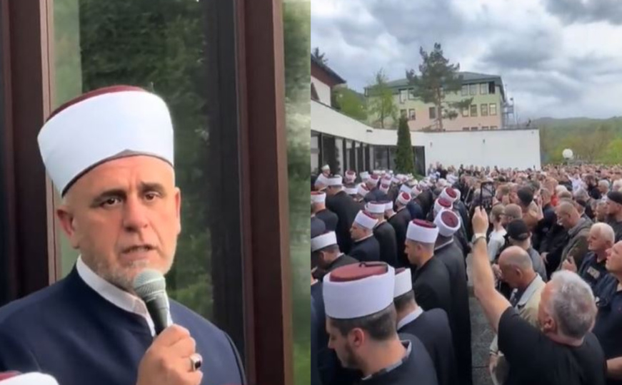 Riječi koje diraju u srce: Poslušajte emotivni govor efendije na dženazi svom sinu (19)