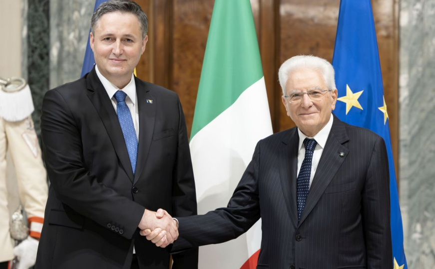 Bećirović razgovarao sa predsjednikom Mattarellom: "Italija osuđuje antiustavne zakone entiteta RS"
