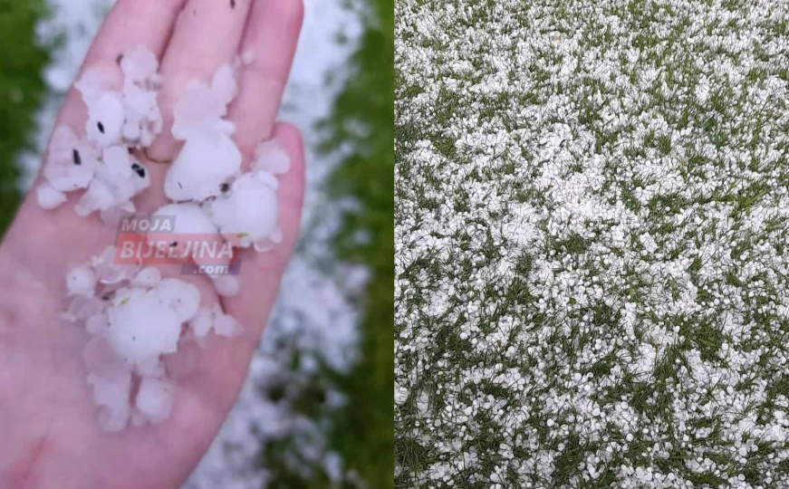 Olujno nevrijeme na sjeveru BiH: Padao grad veličine klikera