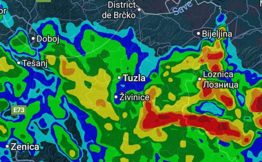 Jaki grmljavinski pljuskovi zahvatili diijelove BiH: Pratite uživo kretanje nevremena