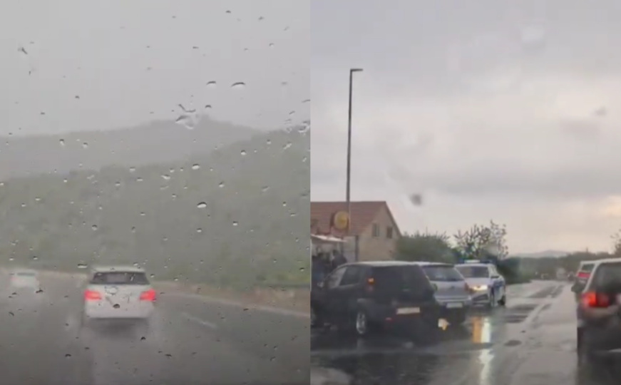 Snažno nevrijeme pogodilo Dalmaciju: Došlo do bujičnih poplava, a padao je i grad