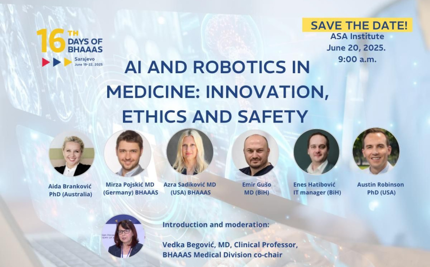 BHAAAS održava naučnu konferenciju u Sarajevu: AI i robotika u medicini