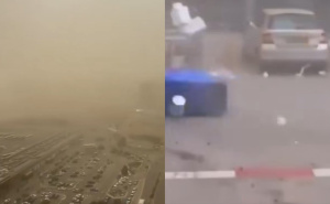 Pješčana oluja prekrila dijelove Izraela i grad Jenin: Nebo požutjelo, ljudi bježe s ulica