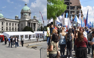 Pogledajte fotografije: Evo kako izgleda Ćacilend dok studenti marširaju za žrtve