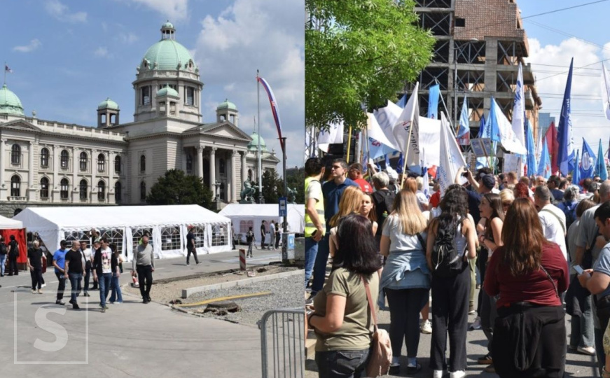 Pogledajte fotografije: Evo kako izgleda Ćacilend dok studenti marširaju za žrtve
