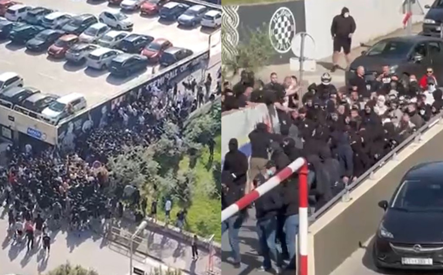 Uznemirujući snimci masovne tučnjave navijača u Splitu: "Urlici, vikanje, vriska"