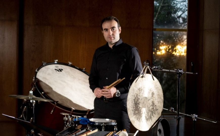 Španski perkusionist David Rodriguez Garcia na Muzičkoj akademiji UNSA