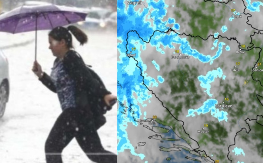 Pratite uživo | Nevrijeme se približava Bosni i Hercegovini, na snazi žuti meteoalarm