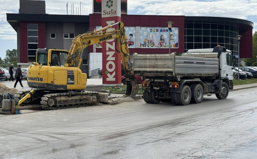 Projekat vrijedan 650.000 KM: Počela gradnja kružnog toka u Visokom