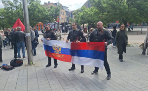 U Banjoj Luci Marš besmrtnog puka: Na događaj stigli i ozloglašeni 'Noćni vukovi'