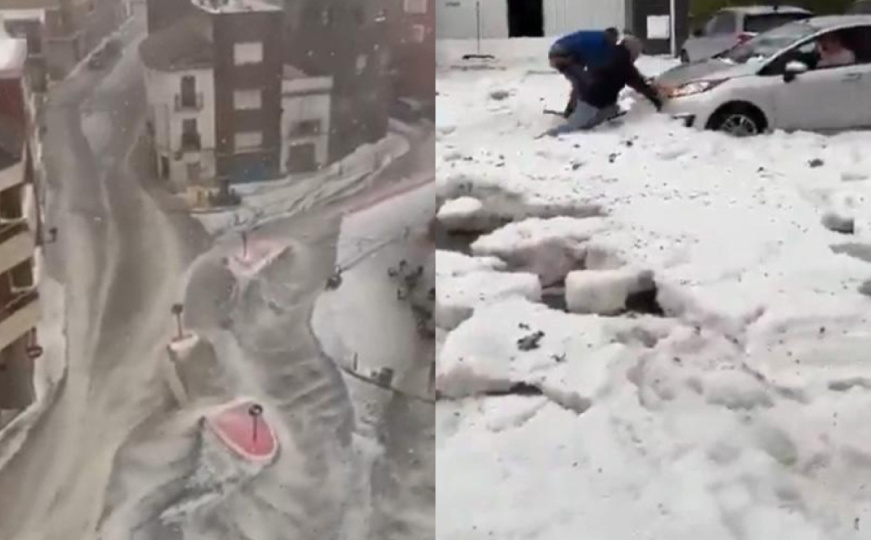 Dramatični snimci: Snažna superćelijska oluja pogodila poznato ljetovalište, ulice kao usred januara