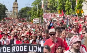 ‘Povucite crvenu liniju’: Masovni protest u Hagu protiv izraelskog genocida