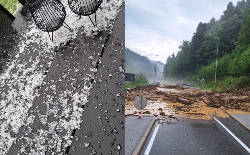 Aktivirala se klizišta, ulice poplavile: Pogledajte posljedice nevremena u Sloveniji
