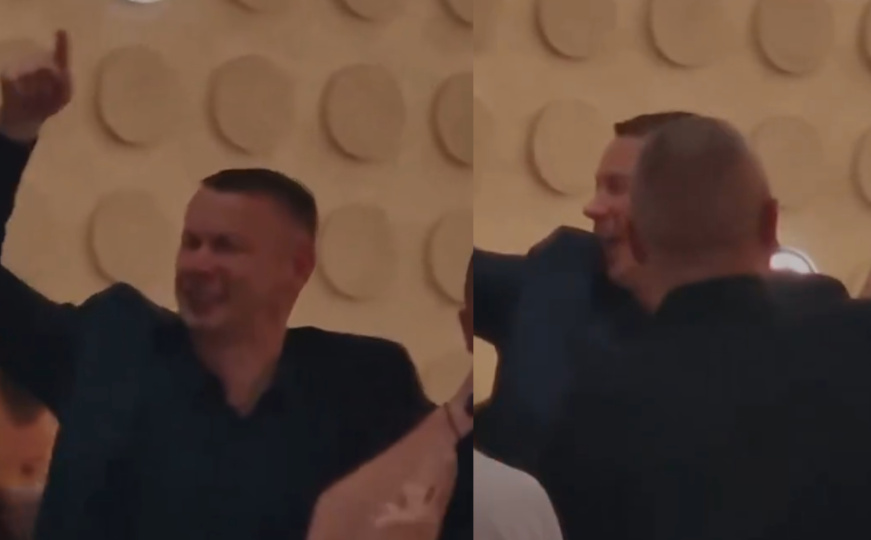 Nenad Nešić 'slavio' slobodu: Na stolu i torta sa njegovim likom i dignuta tri prsta