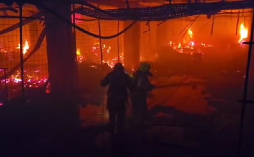 Apokaliptične scene: Vatrogasci objavili dramatičan snimak požara u Zagrebu