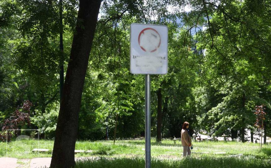 Nakon što su postavljene: Uništen dio tabli o zabrani uvođenja kućnih ljubimaca u Veliki park