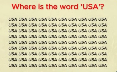 Mozgalica koja je zaludjela drušvene mreže: Možete li pronaći USA među U5A za manje od 30 sekundi?