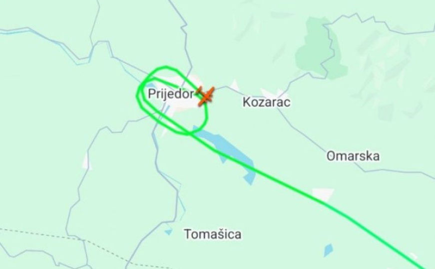 Avion EUFOR-a opet na nebu iznad Prijedora: Obavlja identične radnje kao jučer