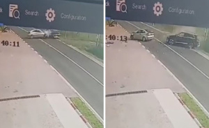 Kamere snimile žestok sudar kod Prijedora: Troje povrijeđenih