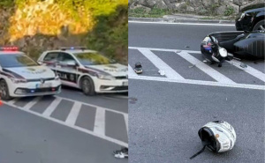 Saobraćajna nesreća kod Bistričke stanice, motociklista prevezen na KCUS