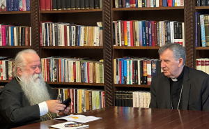 Susret nadbiskupa Vukšića i mitropolita Hrizostoma: Obilježili važnu godišnjicu od Nicejskog sabora