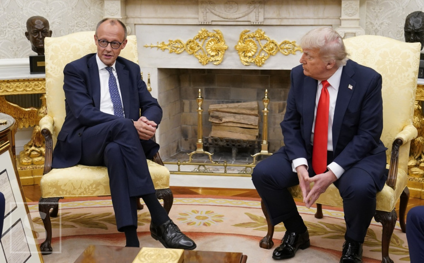 Trump na sastanku s Merzom: 'Možda nije loše da Rusija i Ukrajina još malo ratuju'