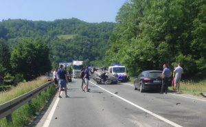 Nesreća u BiH: Na ovom magistralnom putu saobraćaj je obustavljen